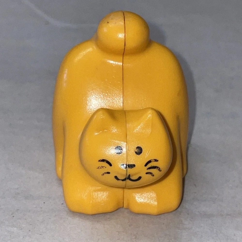 HTF Vintage Little Tikes Kitty Orange Cat Figure Dollhouse Pets Replacement